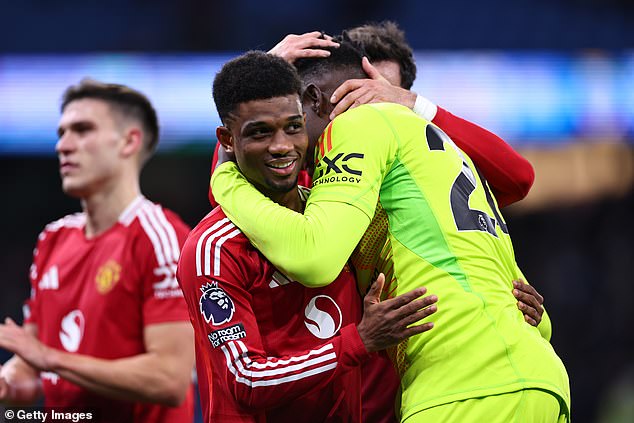 Man United did not appear to miss either player as Amad Diallo took the opportunity to help the side secure all three points against crosstown rivals City