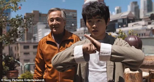 The martial arts master then seeks out the original karate kid to help him train Li. “Li means to me what you meant to Sensei Miyagi,” Han tells Daniel