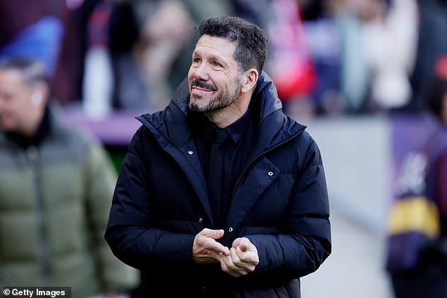 Atlético Madrid's head coach Diego Simeone could still welcome the attacker to Spain