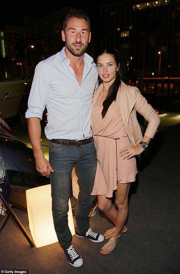 Adriana already shares two daughters – Valentina, 12, and Sienna, 9 – with ex-husband and Serbian basketball player Marko Jaric (pictured together in 2014)