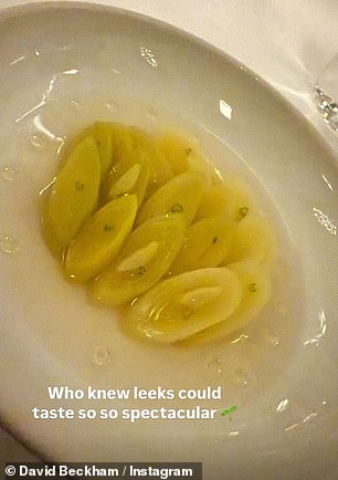 He added: 'Who would have thought leeks could taste so spectacular?'