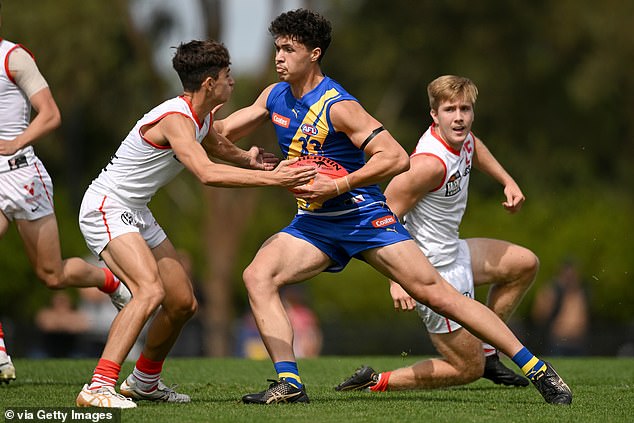 The young football star was drafted to Geelong Cats as the No. 69 pick during the 2024 National Draft