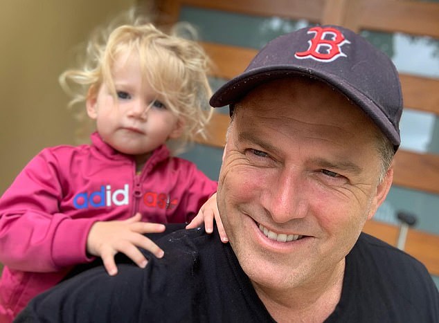 Harper (pictured with her father) was born at Sydney's North Shore Private Hospital in May 2020