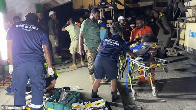 Rescuers have rescued a local woman who was found alive after being trapped under rubble