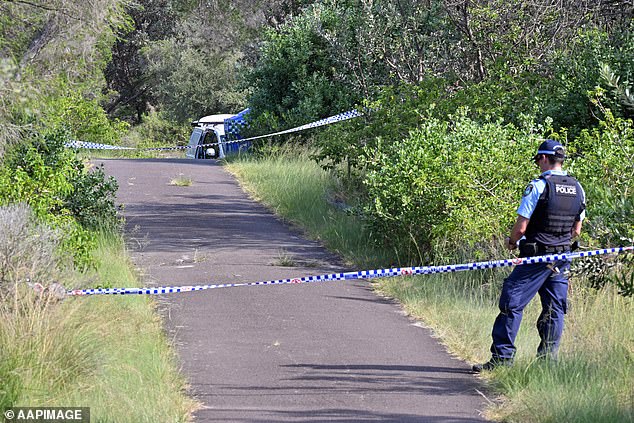 The second body, which has yet to be formally identified, was discovered on Tuesday during a search for Ms Li's partner Jai-Bao 'Rex' Chen (photo: police at the scene)