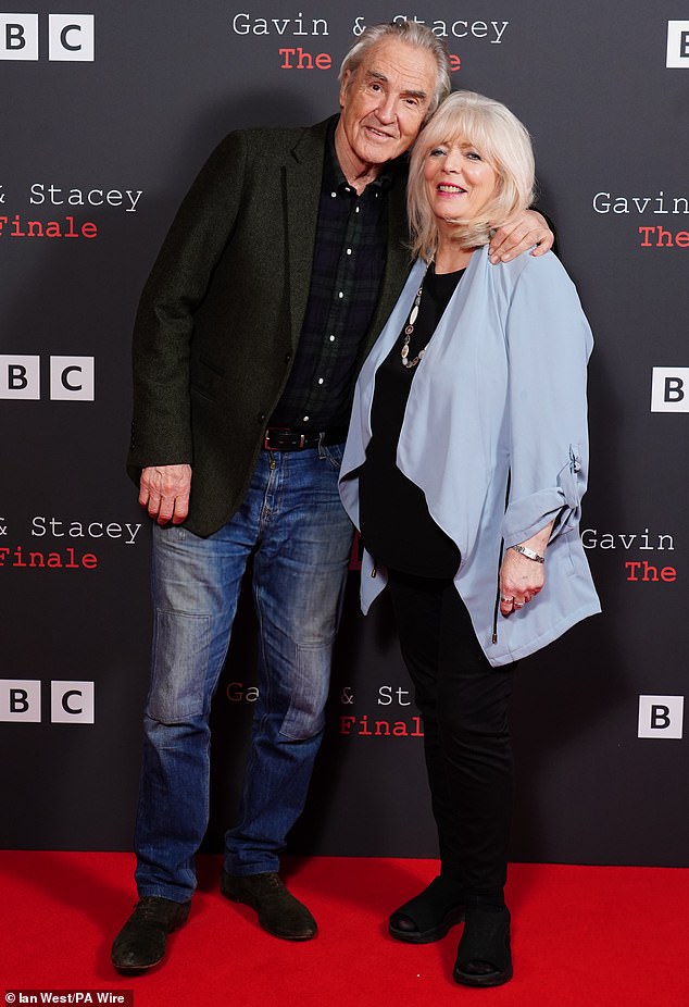 TV favorites Larry Lamb and Alison Steadman, who play married couple Mick and Pam, arrived at the screening