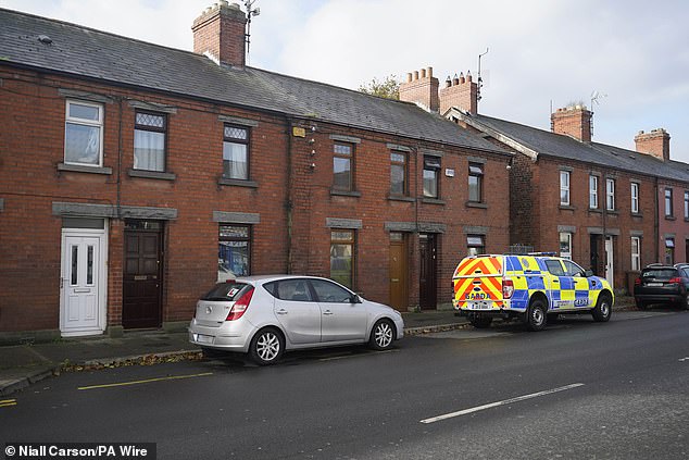 Gardai in Dundalk, Co Louth as they search a house in the investigation into the suspected murder of eight-year-old Kyran Durnin