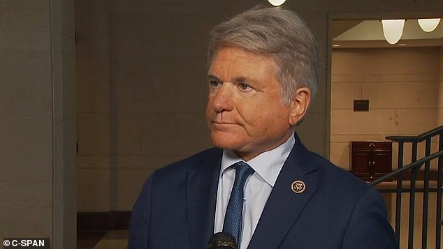 Rep. McCaul said Tuesday that he spoke by phone with Pelosi, who is recovering in Germany, and that she is in 