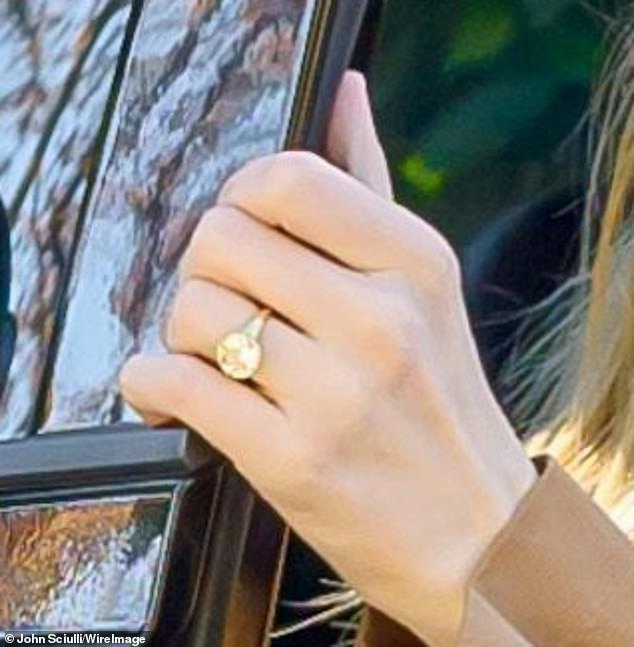 The Tell Me Lies executive producer made sure to show off the huge diamond engagement ring she accepted from her towering fiancé Cody John on July 16