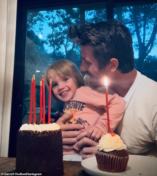 On December 27, Roberts and her baby daddy Garrett Hedlund (R, photo September 4) celebrate the fourth birthday of their son Rhodes Robert Hedlund (L)