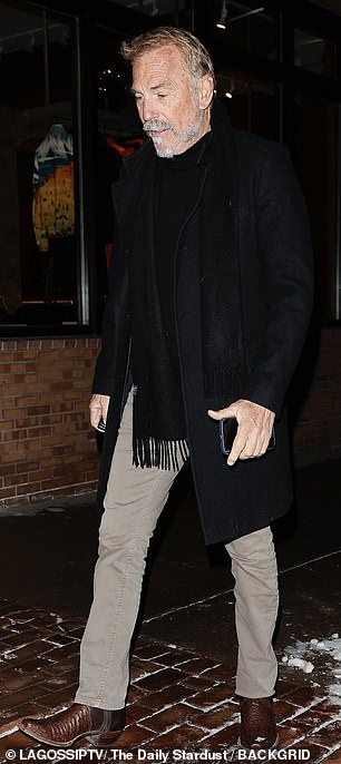 Costner looked in good spirits as he walked days after the Yellowstone finale