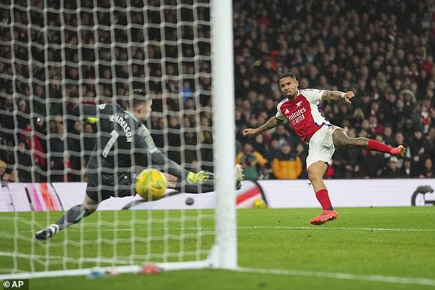 Jesus added two more goals with calm and collected strikes to put Arsenal through