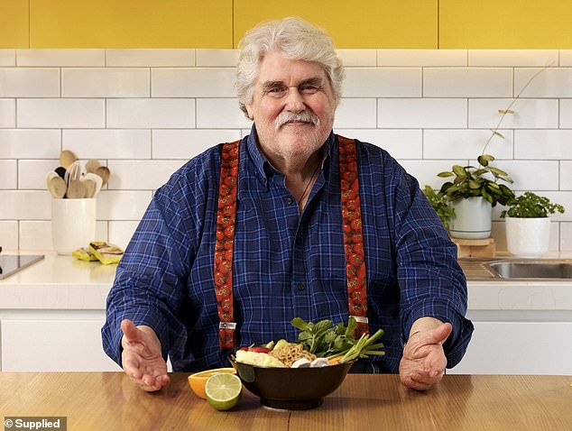 Iain 'Huey' Hewitson was a fixture on Australian TV for decades thanks to his popular afternoon cooking shows - and now he's made a surprise comeback to TikTok