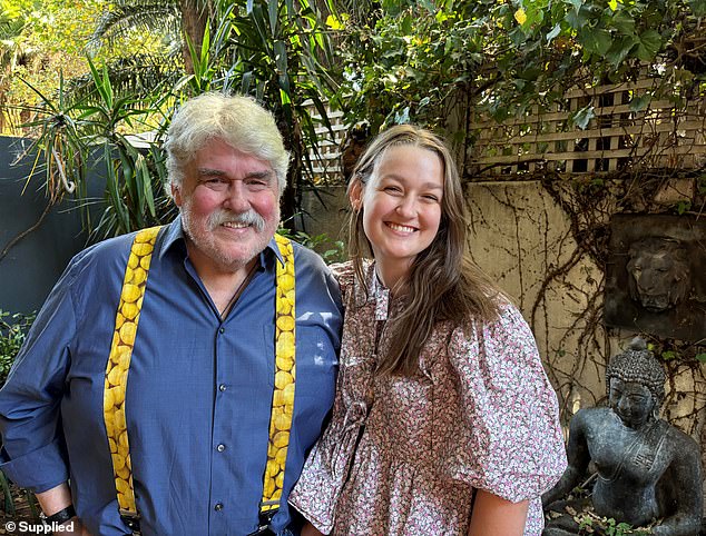 Hewitson's 22-year-old daughter Charlotte (right) encouraged him to start the TikTok account