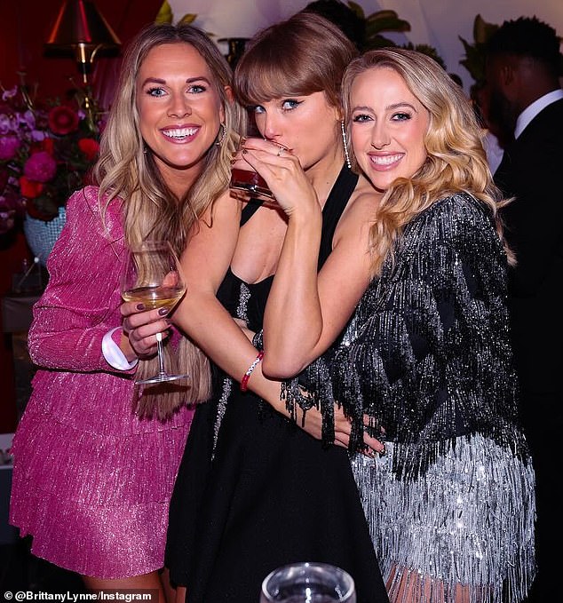 It all started Wednesday after Swift's boyfriend Brittany Mahomes — wife of NFL superstar and Kelce's Kansas City Chiefs teammate, Patrick Mahomes — shared never-before-seen snaps from the Eras Tour-themed soiree that took place last week