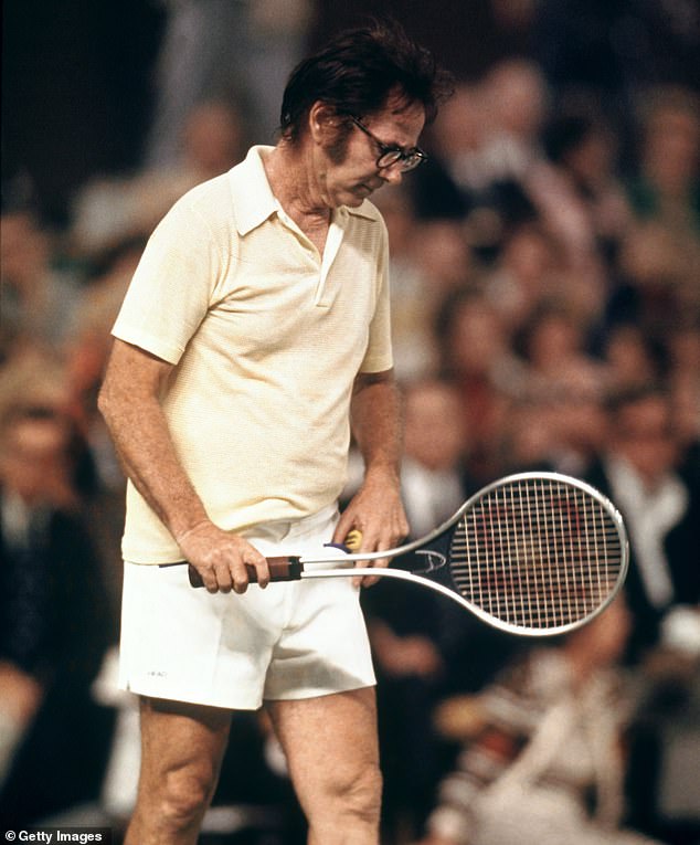 His grandfather, the late, great Bobby Riggs (pictured) was one of the best men's tennis players in America during his prime. Bobby Riggs won Wimbledon and the US Open in 1939 and again in 1941