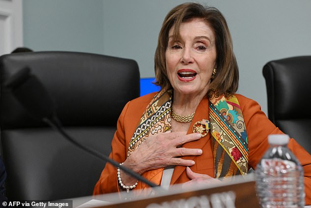 One Democratic megadonor, Florida lawyer John Morgan, is now wondering out loud whether Biden deliberately forced Harris onto the ticket to thwart Nancy Pelosi (pictured) and Barack Obama, who had also been working behind the scenes to push Biden out Push.