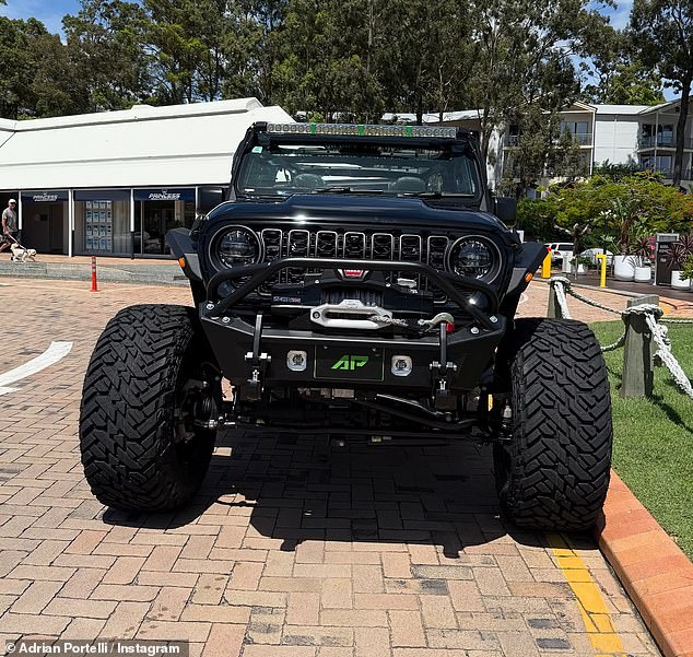 The series showed the results of Ashton and Christian's work, including the complete removal of the Jeep's roof and doors.