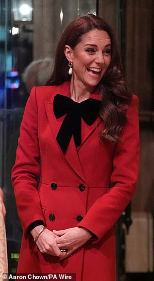 The Princess of Wales was all smiles as she attended her Christmas-themed event