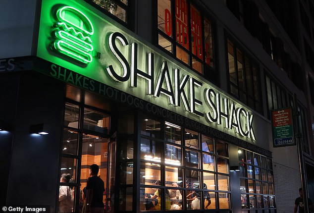 A regular hamburger at Shake Shack currently costs $7.79, while regular fries cost $4.49