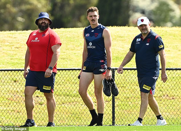 Jake Lever (center) also underwent surgery for a shoulder injury this offseason