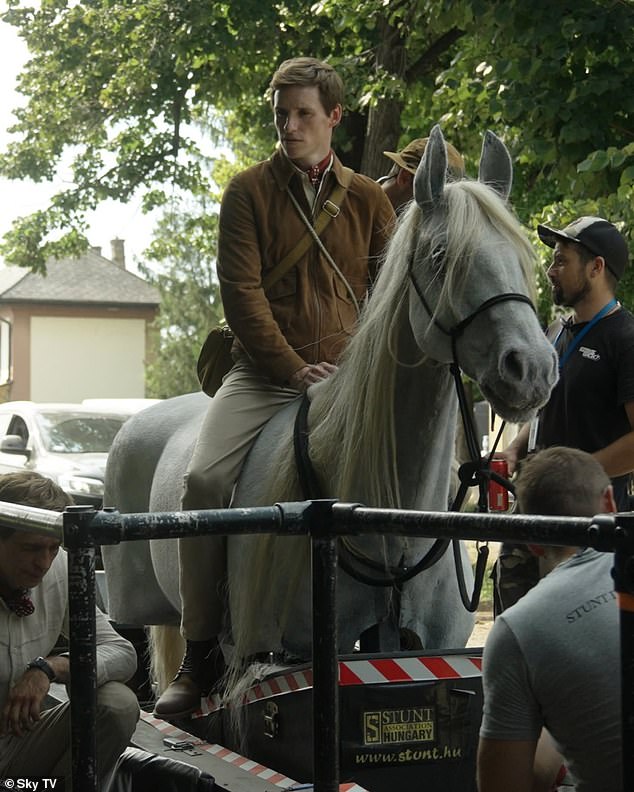 Eddie was on a stunt horse for one scene