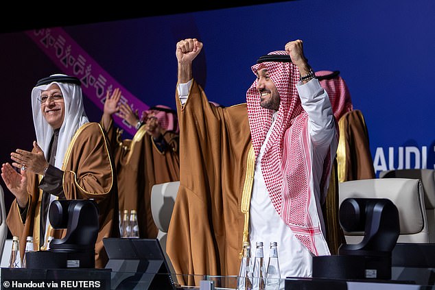 The news comes after Saudi Arabia was awarded the 2034 FIFA World Cup last week