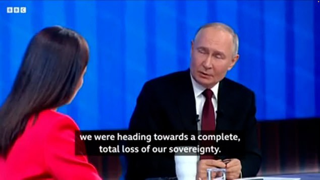 “I think we have pulled back from the brink of the abyss,” Putin said