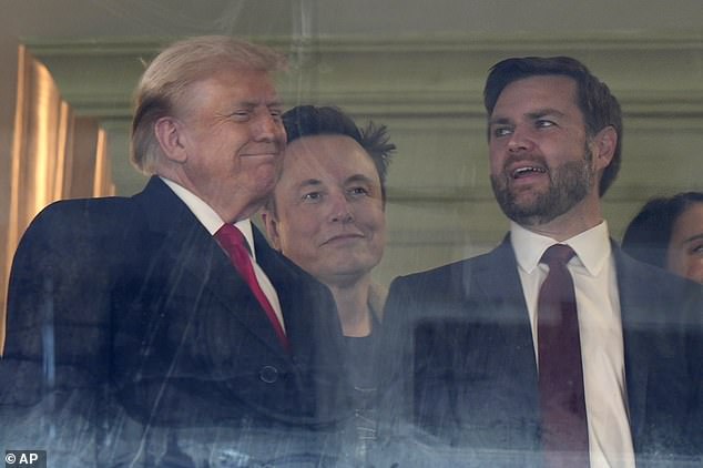 The off-color comment cast Vice President JD Vance and Elon Musk as the conspiring potential culprits during a conversation about Musk's growing influence.