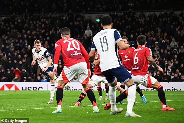 Dejan Kulusevski doubled Spurs' lead just a minute into the second half