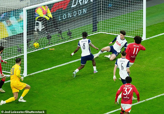 Forster misplaced a pass in his own six-yard area, allowing Bruno Fernandes to pounce and prompting Joshua Zirkzee to pull one back