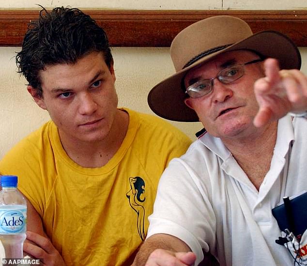 Scott Rush (pictured left) with his father Lee Rush who tipped off the Australian Federal Police about his son's drug smuggling scheme