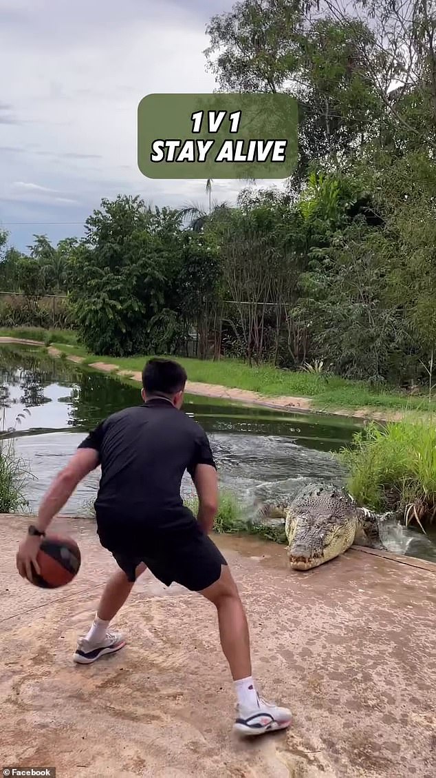 Going one-on-one with giant saltwater crocodiles is not a training exercise for the faint of heart