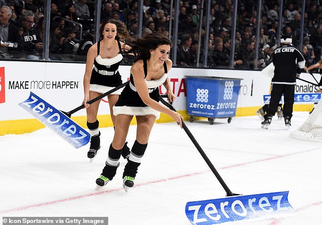 Several NHL teams began using ice girls after the Islanders broke the all-male tradition in 2000