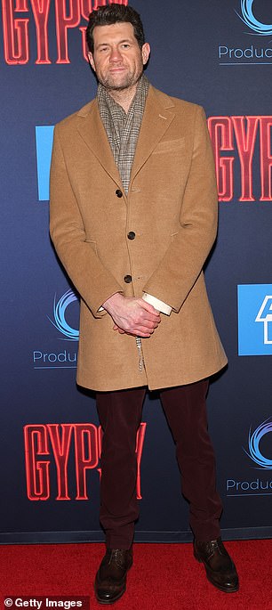 Billy Eichner wore a stylish camel-colored coat