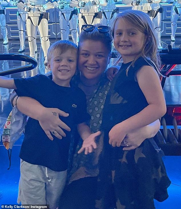 Kelly shares daughter River, 10, and son Remy, eight, with her ex-husband