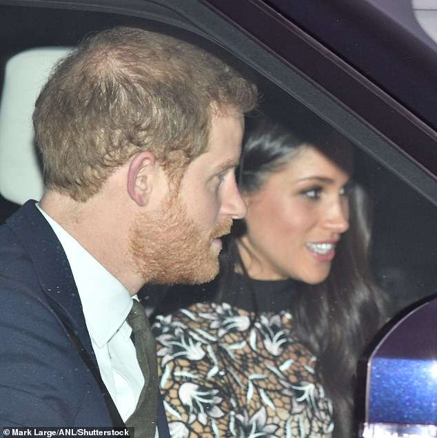 Prince Harry and Meghan left Buckingham Palace after Queen Elizabeth's annual Royal Christmas Lunch