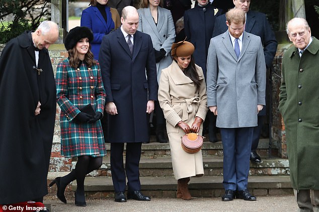 Kate and Meghan bowed to Queen Elizabeth as she arrived at the church