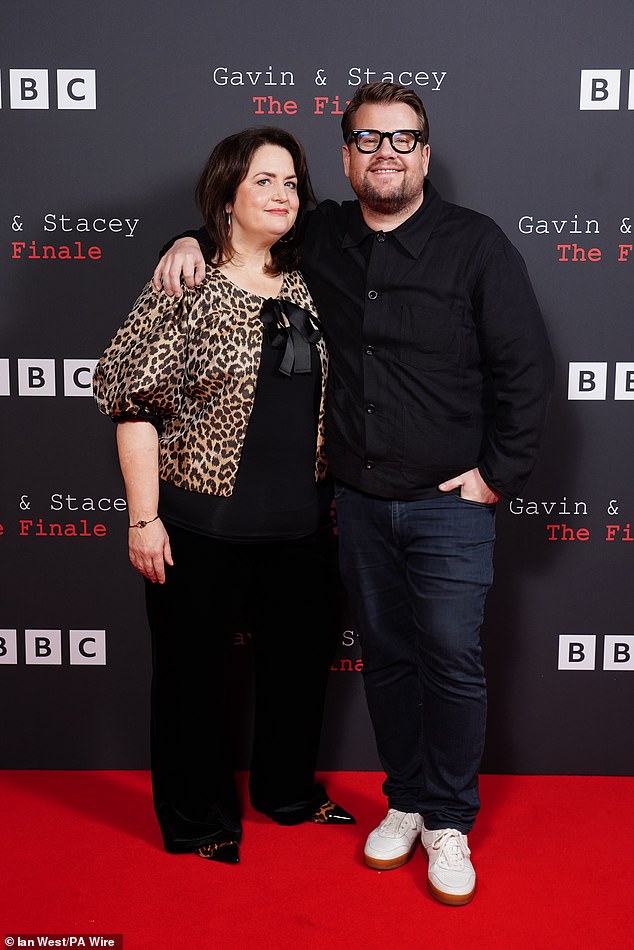 Ruth Jones and James Corden broke down in tears as they said goodbye to the show during the premiere on Wednesday