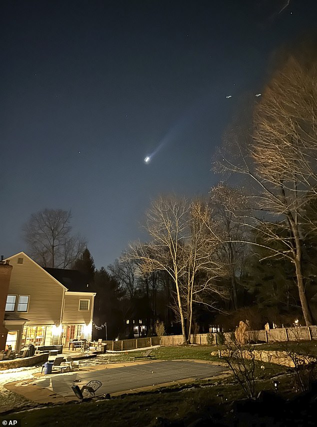 A New Jersey resident saw what appeared to be multiple drones flying over their home in Bernardsville