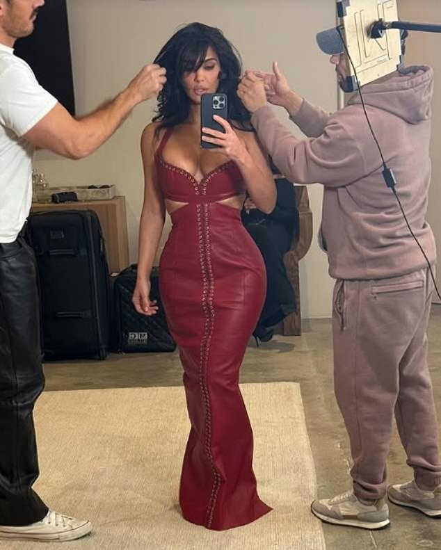 Her glam team worked hard to get the right look for Kanye West's ex-wife