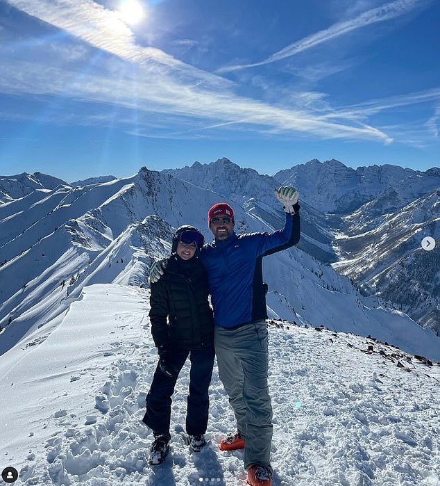 Richards and Umansky (pictured together in Aspen) separated in July 2023 after 27 years of marriage