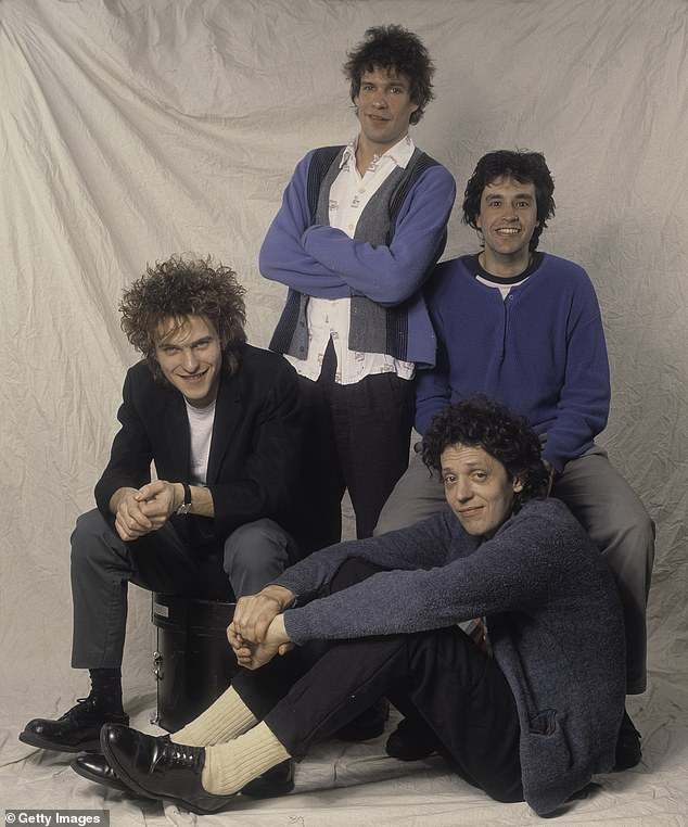 He replaced founding Replacements member Bob Stinson when he was fired from the collective and was widely credited with reviving the band; Pictured from left are Tommy Stinson, Paul Westerberg, Chris Mars and Slim Dunlap (front) in 1989