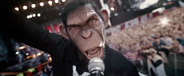 In the biopic, Robbie tells a fictionalized version of his life, following his journey to stardom from boy band heartthrob to stadium rocker, but he will be played on screen by a CGI monkey.