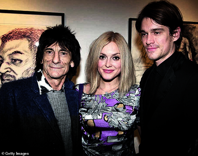 Jesse is the son of Rolling Stones rocker Ronnie Wood (pictured together in 2011, when Fearne and the musician first started dating)