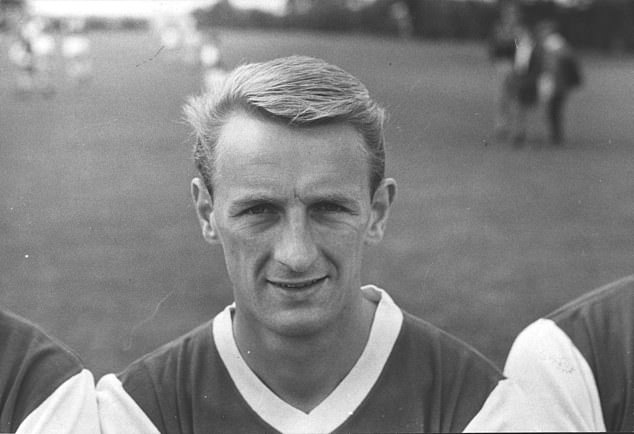 Eastham spent most of his career at Newcastle, Arsenal and Stoke City. Pictured: Eastham during his time in North London with the Gunners