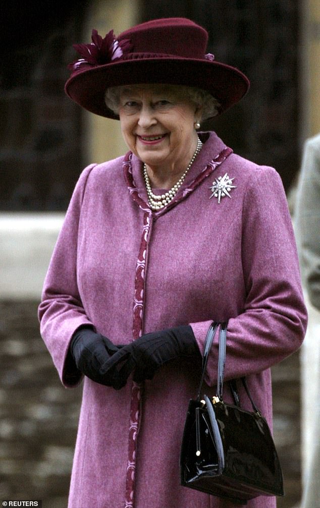 The Queen, pictured at the 2006 Christmas Day service, typically only invited royal couples to Sandringham after they were married