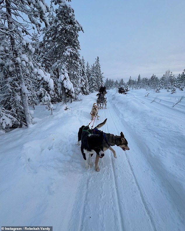 She also talked about the beautiful scenery of huskies pulling a sled through the snow