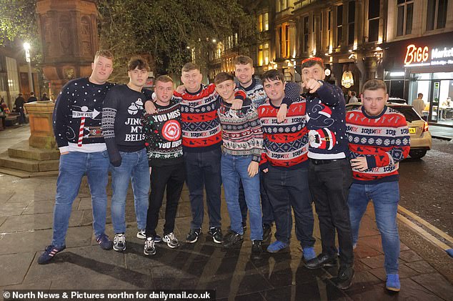 NEWCASTLE: A group of boys show off their Christmas jumpers