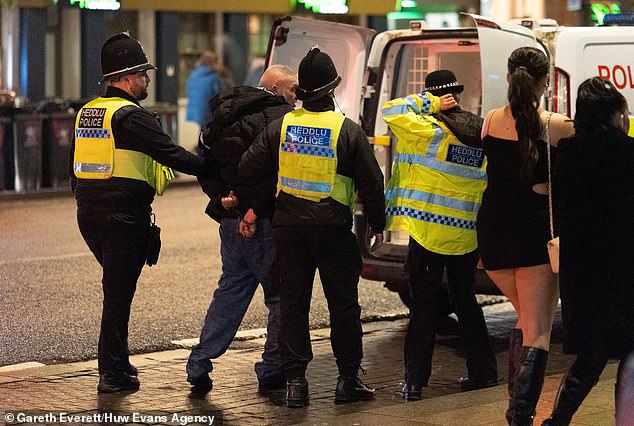 CARDIFF: Police arrest a man after an incident at a club in central Cardiff